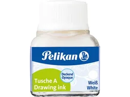 Oost-Indische inkt wit, flesje van 10 ml