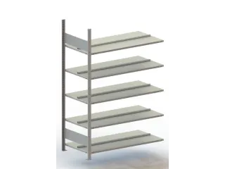 Inhaakstelling Aanbouwveld 1850x1256x636mm 5legborden Vaklast 100kg - 1