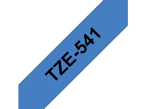 Labeltape Brother P-touch TZe-541 standaard 18mm zwart op blauw