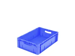 Euronorm Stapelkrat Pp 170x600x400mm Wand/bodem Gesloten Blauw 34l