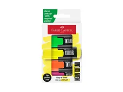 Markeerstift Faber-Castell TXTLNR mini 4st. neon in karton etui