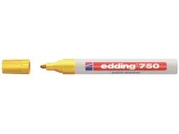 Viltstift edding 750 lakmarker rond geel 2-4mm