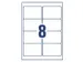 Etiket Avery L4745REV-25 96x63.5mm Afneembaar Wit 200 Stuks