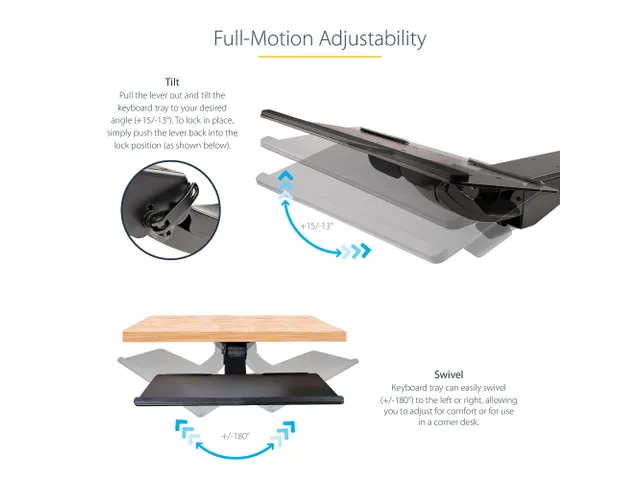 Uitschuifbare Bureau Toetsenbordlade