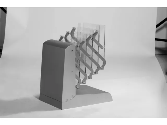 vouwbaar folderrek v. 5xDIN A4 plank(en) transparant aluminium