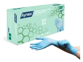 Handschoen Hynex nitril Maat S blauw 3.5gr 100 stuks - 1