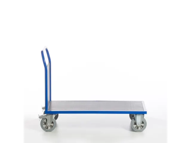 Platformwagen 1000kg Laadvlak Lxb 1200x800mm 1 Kopwand Ral 5010