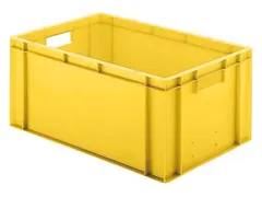 Euronorm-stapelbak 51l 270x600x400mm Wanden/bodem Gesloten Geel