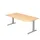 In hoogte verstelbaar bureau,HxBxD 680-850x2000x1000mm,blad esdoorn