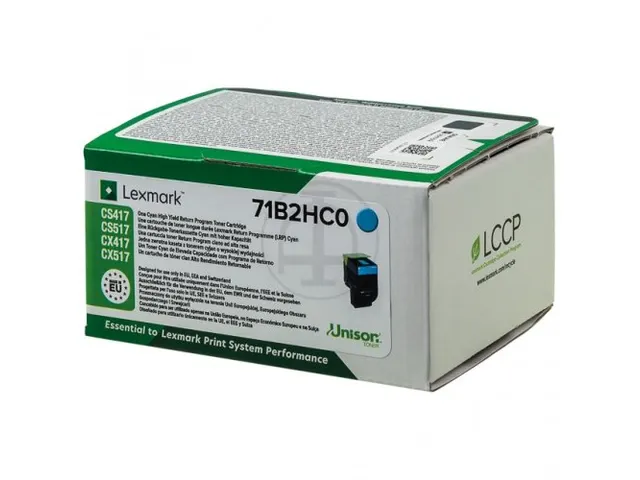 71B2HC0 LEXMARK CS417/CX417 toner cyaan