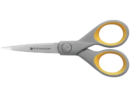 Kantoorschaar Westcott 130mm met softgrip titanium
