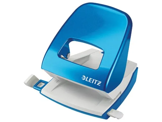 Leitz WOW Perforator 2-Gaats, 30vel, Blauw, op Blister