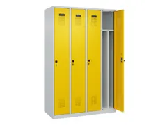locker voor scheiding van kleding,HxBxD 1850x1200x500mm,4vak