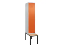 locker voor scheiding van kleding,HxBxD 2120x400x815mm,1vak