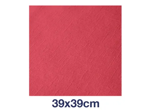 Linstyle Dinnerservet 39x39cm 1/4 vouw rood 14x50 stuks