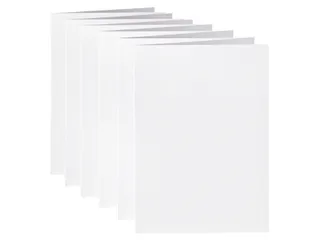 Correspondentiekaart Papicolor dubbel 105x148mm kraft wit pak à 6 st - 2