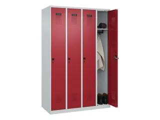 locker,HxBxD 1850x1200x500mm,4vak,vak B 300mm,draaigrendel - 1
