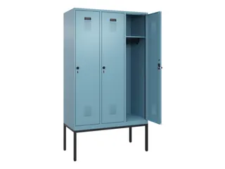 locker,HxBxD 2120x1200x500mm,3vak,vak B 400mm,draaigrendel - 1