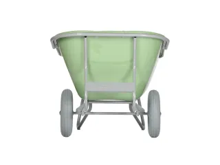 aluminium kruiwagen,230l,HxBxD 730x900x1600mm,HDPE-bak,groen,aluminium - 4