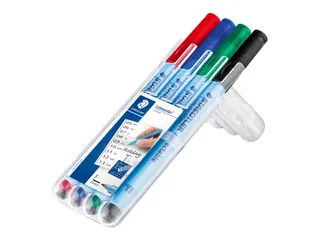 Viltstift Staedtler OHP Lumocolor 305 Non Perm. Correct F set à 4st - 5