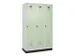 locker voor scheiding van kleding,HxBxD 1950x1200x500mm,3vak