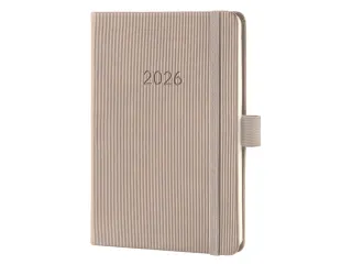 Weekagenda Conceptum A6 2026 (NL/FR/EN/DU) taupe Hardcover - 2