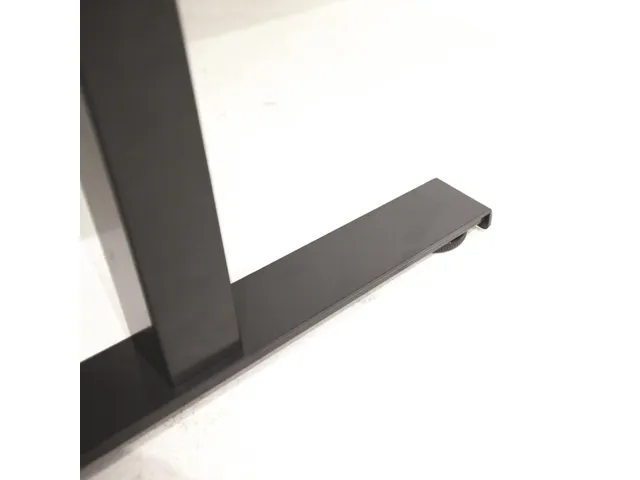 Dextro Basic Zit-sta Bureau Elektrisch 180x90 Robson Eiken 25mm Zwart