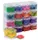 Muurkubus met 16 Opbergdozen 0,14 Liter Transparant Assortiment