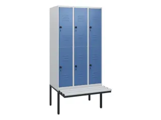 Dubbeldekse dekenkist,HxBxD 1950x900x815mm,3x2vak.,vak B 300mm - 1