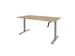 Bureau Assis-Debout Dextro Slinger Pied-T 120x80 Honey castello Alu