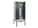 locker voor scheiding van kleding,HxBxD 2120x800x815mm,2vak