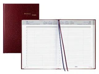 Agenda 2027 Brepols Bremax Santex A4 1dag/2pag 8 kolommen bordeaux - 4