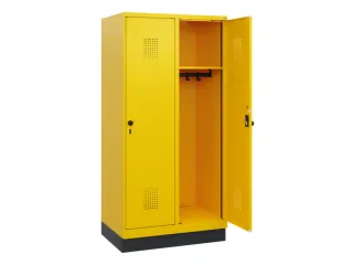 schoollocker,HxBxD 1630x800x500mm,2vak,vak B 400mm,draaigrendel,sokkel - 1