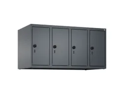 opzetkast,v. locker,4vak.,vak B 250mm,HxBxD 500x1000x500mm,vleugeldeur