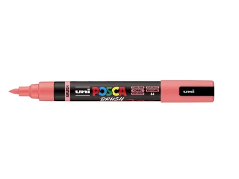 Paintmarker Uni POSCA PC-5BR brushpunt M koraal