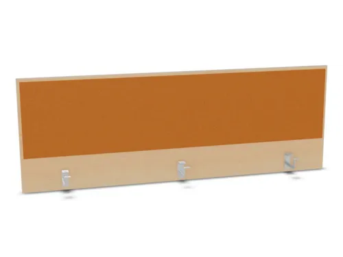 opzetpaneel,v. bureau,aanbouw achter,B 1600mm,NE-esdoorn,BN3005-geel