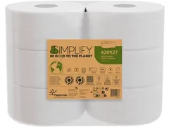 Toiletpapier Simplify Mini Jumbo 2-laags 170m 557 vel, pak à 6 rollen