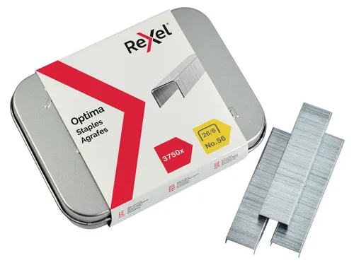 Nieten Rexel Optima nr56 26/6 gegalvaniseerd 3750 stuks