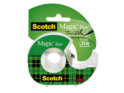 Plakband Scotch Magic 810 19mmx25m onzichtbaar + plakhandhouder