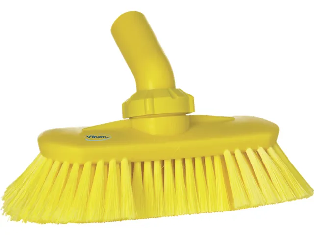 Hygiene 7067-6 Hoekverstelbare Borstel Watertoevoer Geel