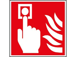 Brandbeveiligingsbord,Brandmelder,Wandbord,Aluminium,Lang Nalichtend - 1