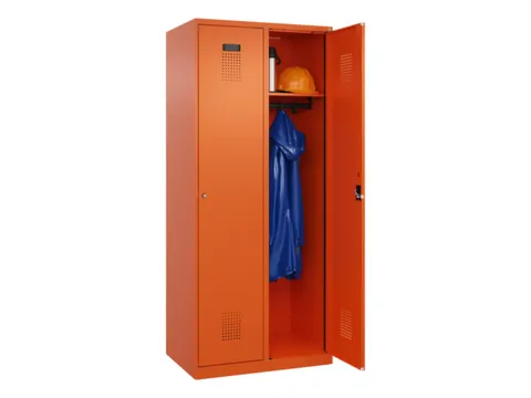 locker,HxBxD 1850x800x500mm,2vak,vak B 400mm,cil.-slot,staand op vloer