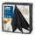 Linstyle servet 39x39cm zwart 1/4 vouw 1-laags 12x50 stuks