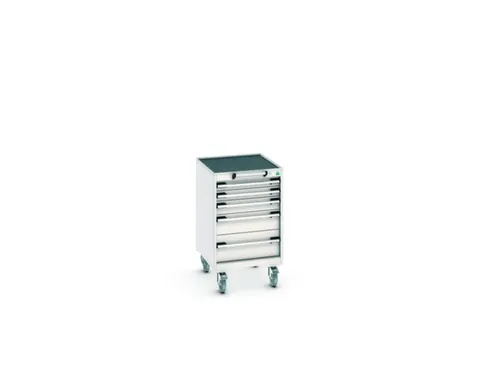 ladekast HxBxD 880x525x650mm 5laden romp RAL7035 front RAL7035
