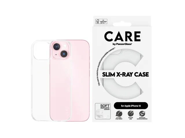 PanzerGlass CARE by X-Ray Case iPhone 15, Hoes, Apple, Apple - i