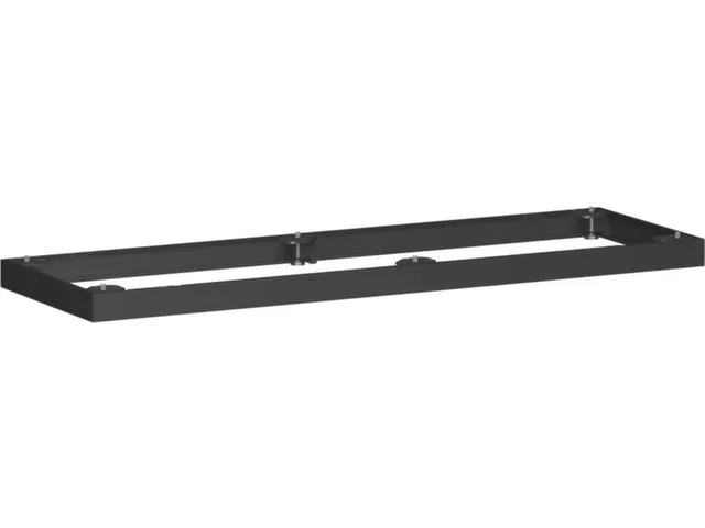 socle p. rayonnage de bureau Hxl 50x1000mm métal noir