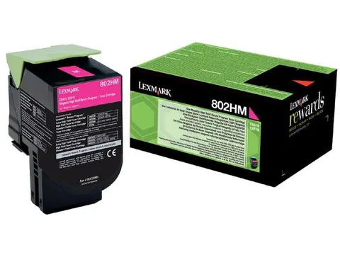 Return Program toner 802 3000 pagina 80C2HM0 magenta