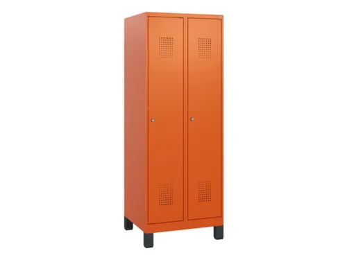 schoollocker,HxBxD 1630x600x500mm,2vak,vak B 300mm,cil.-slot,voeten