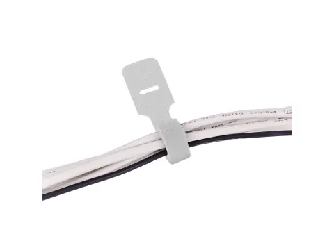 Addit Kabelbinders klittenband 12x250mm Wit 10 stuks