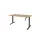 Dextro Slinger Bureau Zit-sta T-poot 160x80 Honey Castello 25mm Zwart
